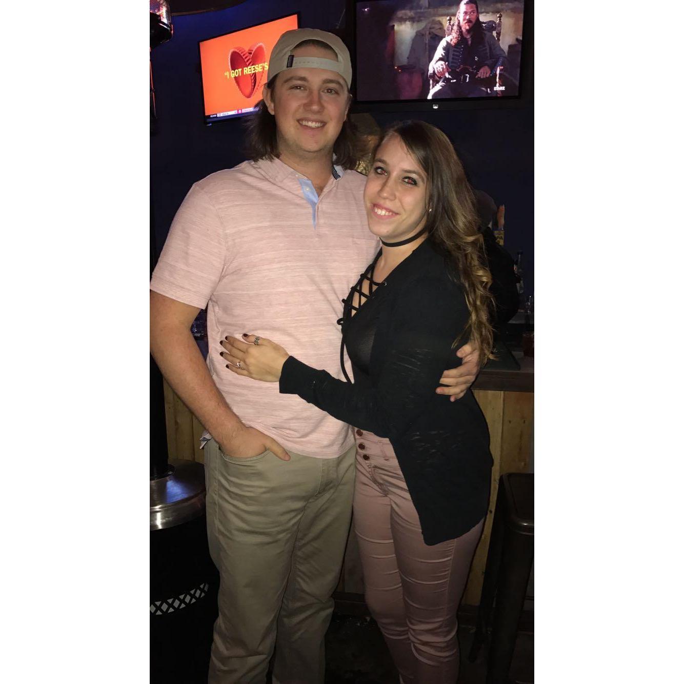The first surprise birthday party that Lindsey threw for Hunter.