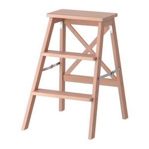 BEKVÄM Stepladder, 3 steps, beech