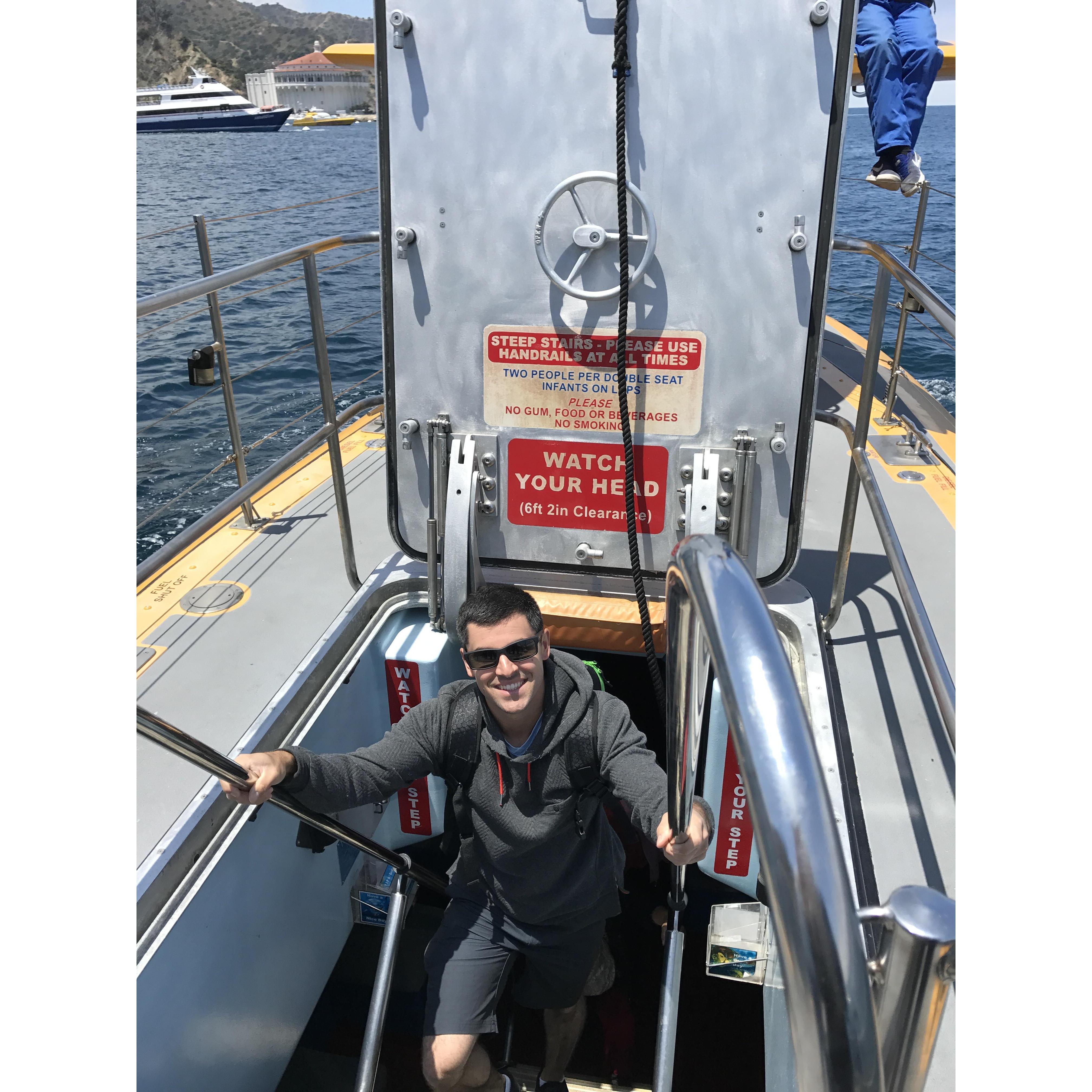Submarine trip off Catalina Island