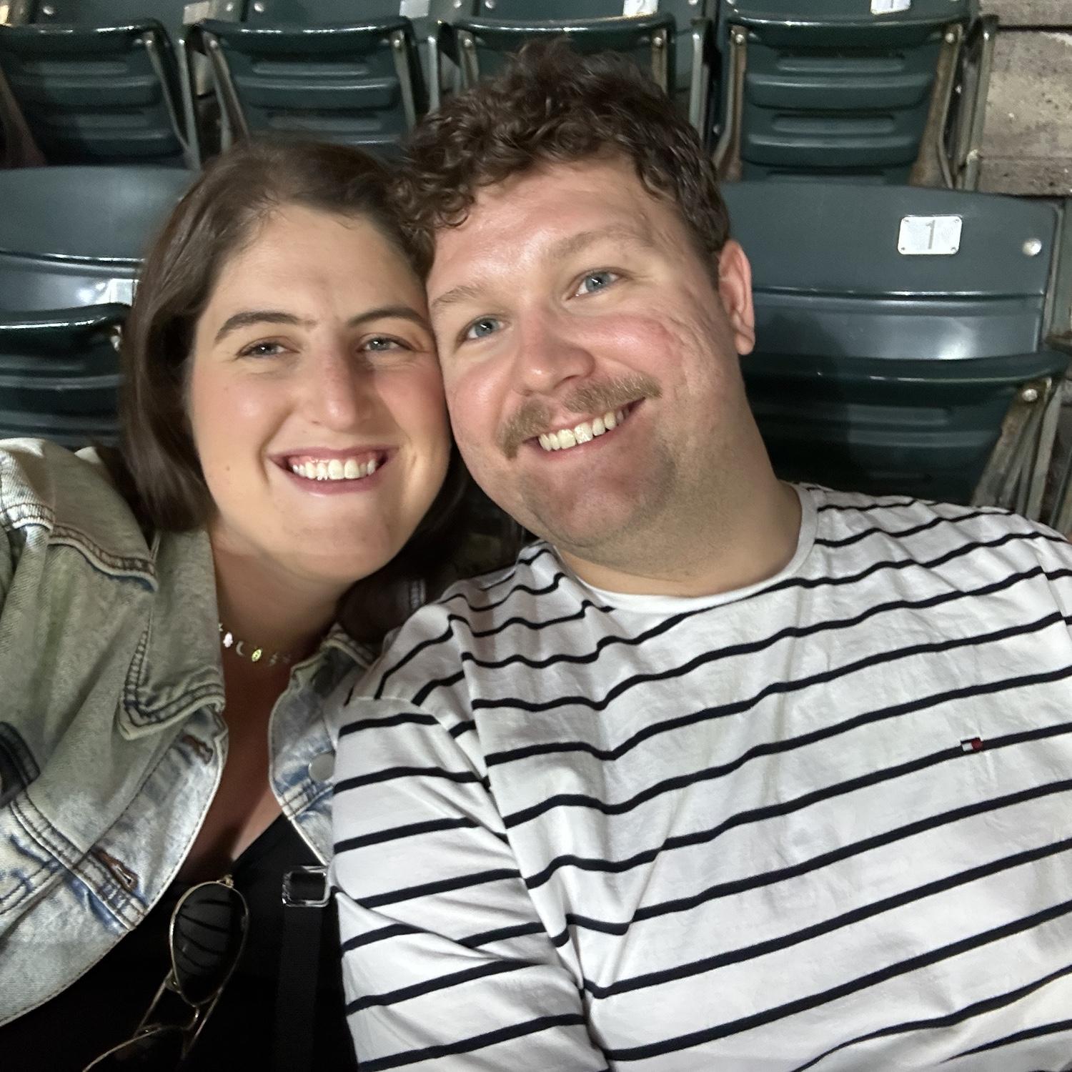 Our first picture together at a Cubs game! - July 2023
