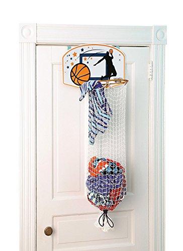 Taylor Toy Basketball Hoop Hamper - Laundry Basket for Kids - Hanging Hamper