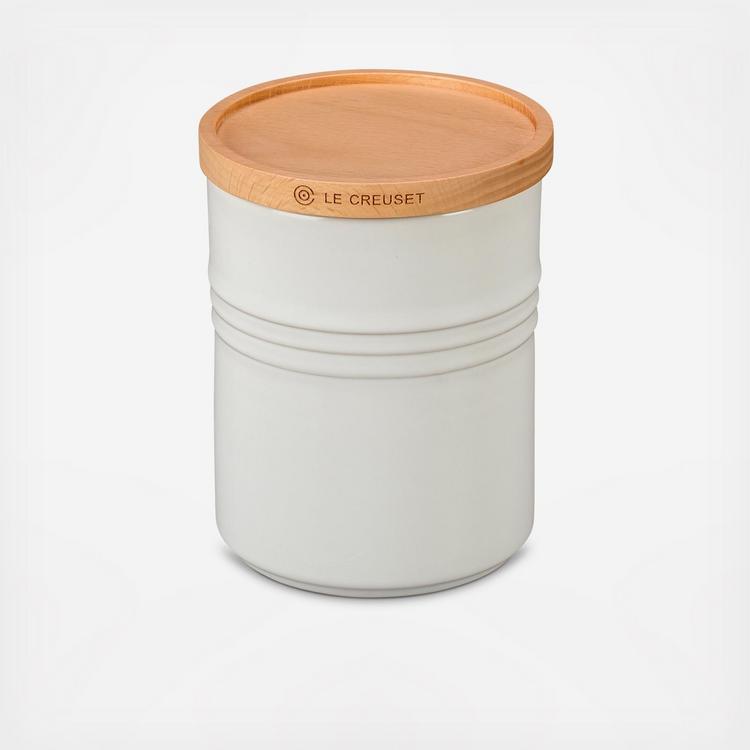 ル・クルーゼ　キャニスター Le Creuset, Large Canister with Wood Lid | Zola