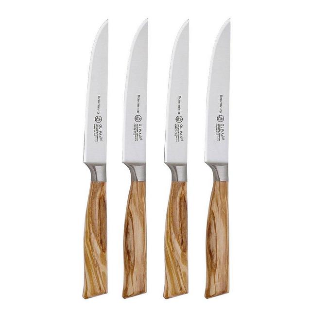 Messermeister Oliva Elité 4 Piece Fine Edge Steak Knife Set