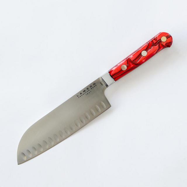 7" Premier Forged Kullenschliff (Granton) Edge Santoku Knife