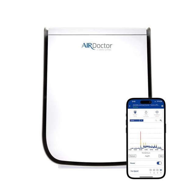 AIRDOCTOR 2000 Series Air Purifiers for Small Rooms & Medium/Small Bedrooms. 3 Stage Filtration with Pre-Filter, UltraHEPA, Carbon/VOC (AirDoctor 2000i)