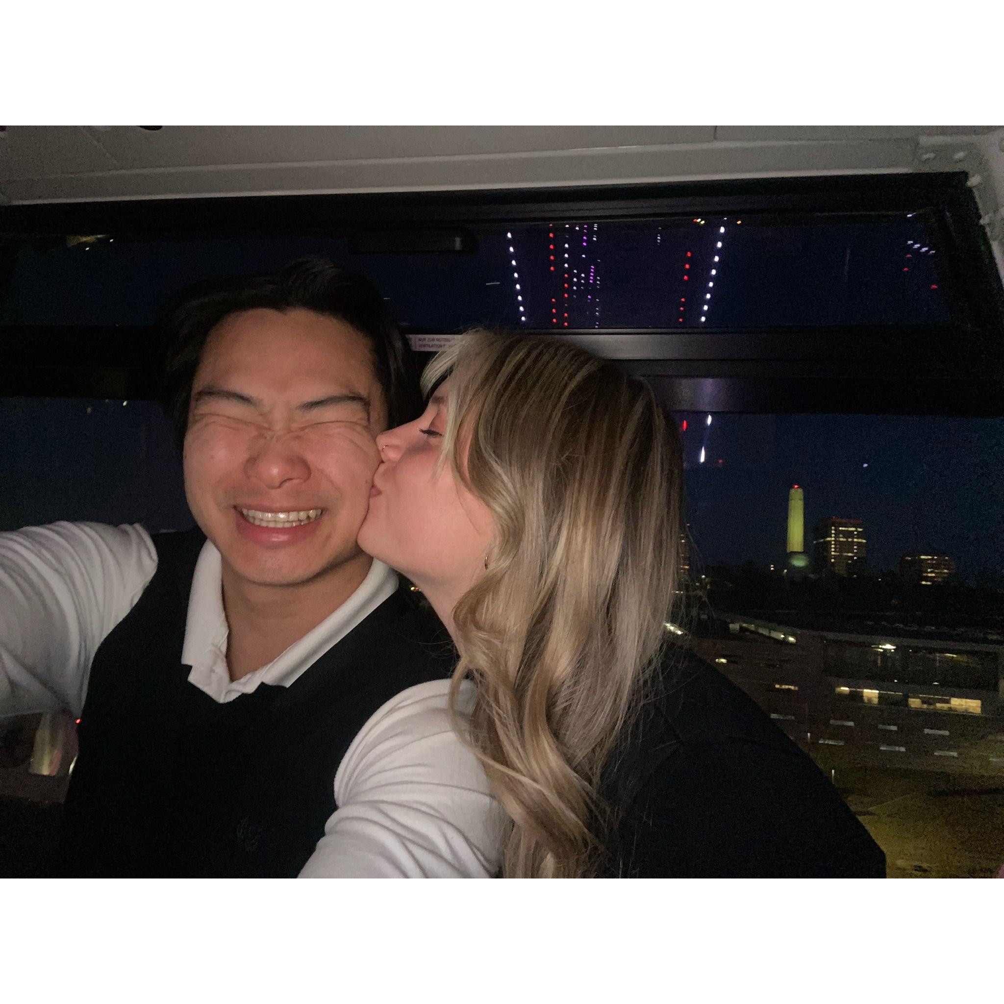 Our first Valentine's Day together!