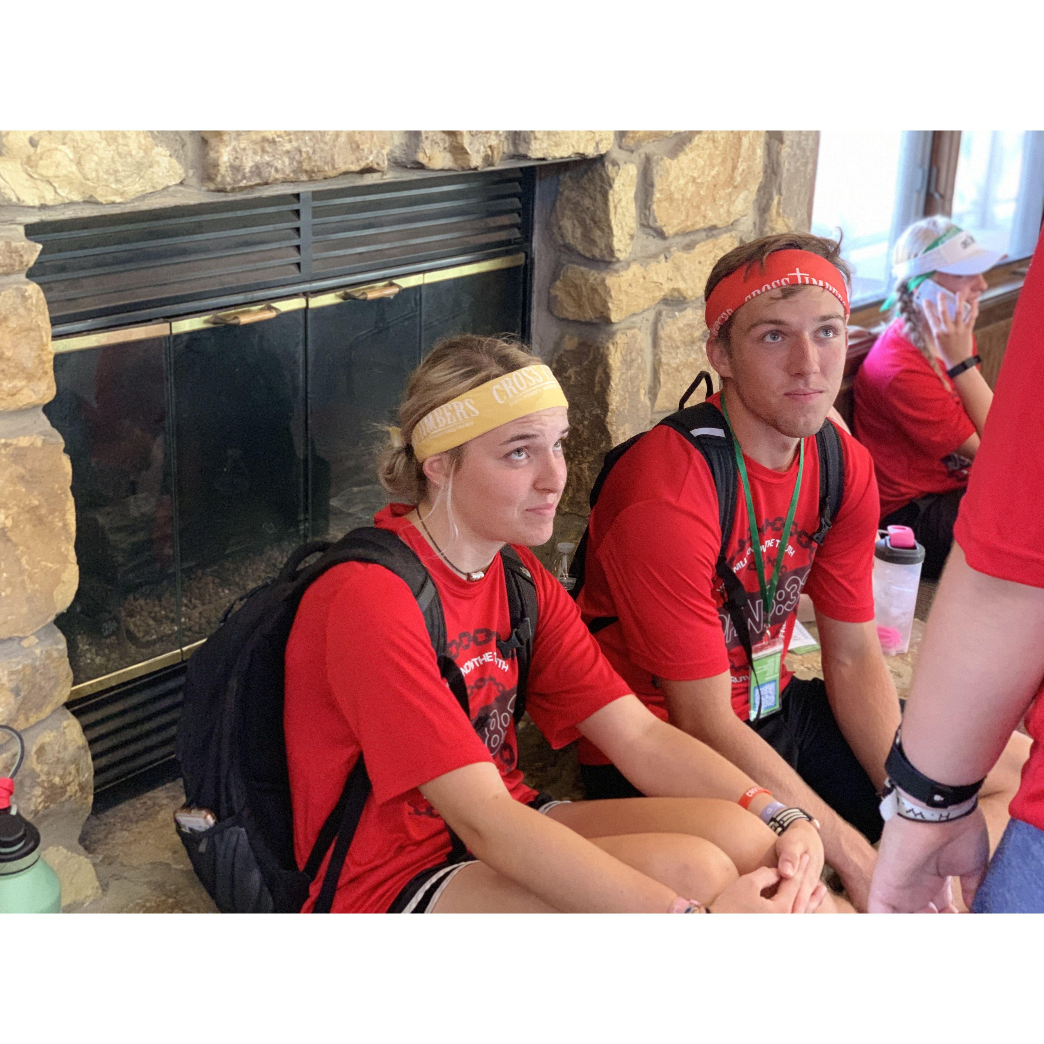 One of the only real pics we have of us working together at summer camp when we first started dating. It definitely shows our personalities!