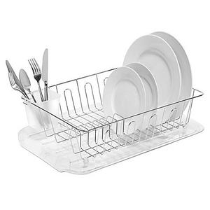 SALT™ Large Dish Drainer in Chrome