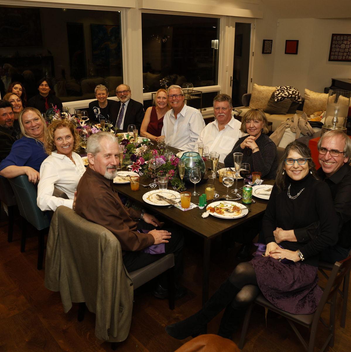 A lovely wedding dinner with friends and family