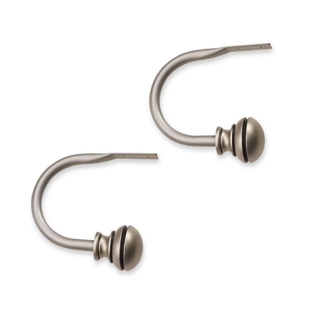 Cambria® Connections Window Curtain Hold Backs in Vintage Silver (Set of 2)