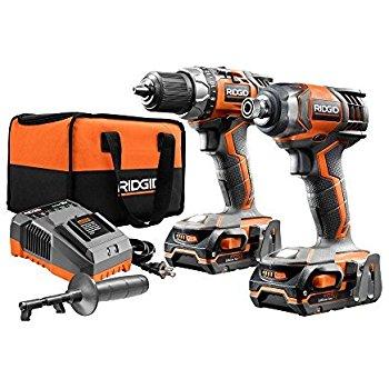 RIDGID TOOL COMPANY R9652 18V Tool Combo Kit (5 Piece)