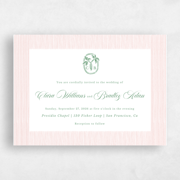 Seychelles Landscape | Orange | Zola Wedding Invitations