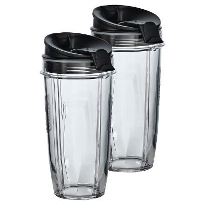 Two 24 oz. Tritan Nutri Ninja Cups with two Sip &#38; Seal Lids