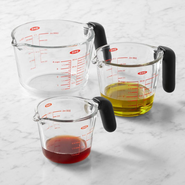 OXO Glass Liquid Measuring Cup, Set of 3