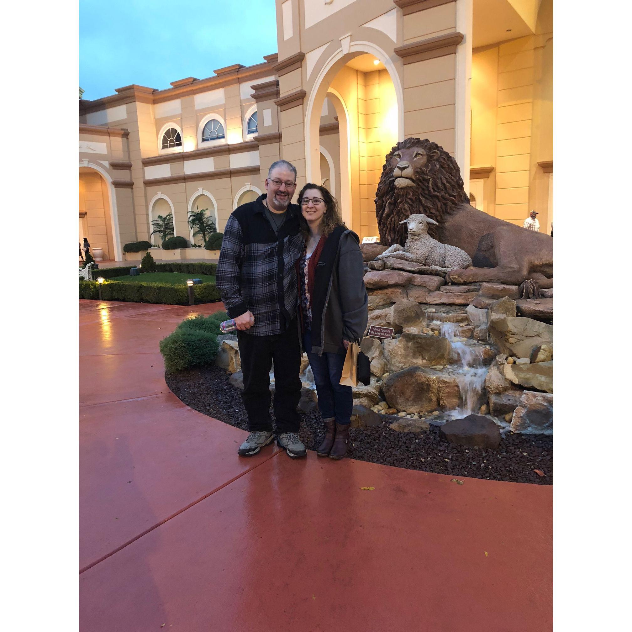 Outside Sight and Sound theater.