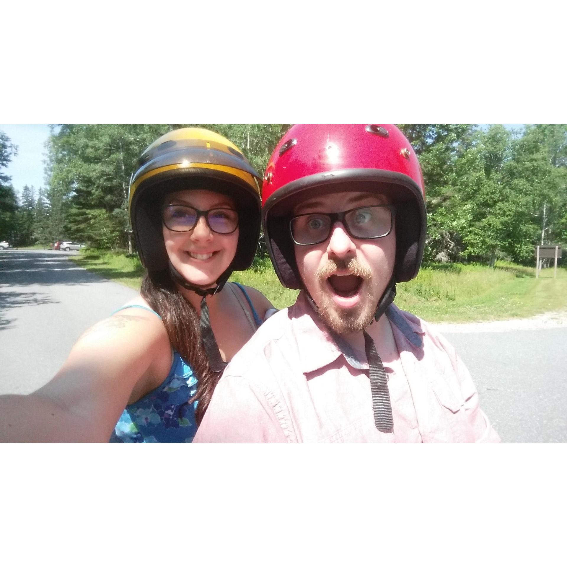 Renting a scooter in Acadia