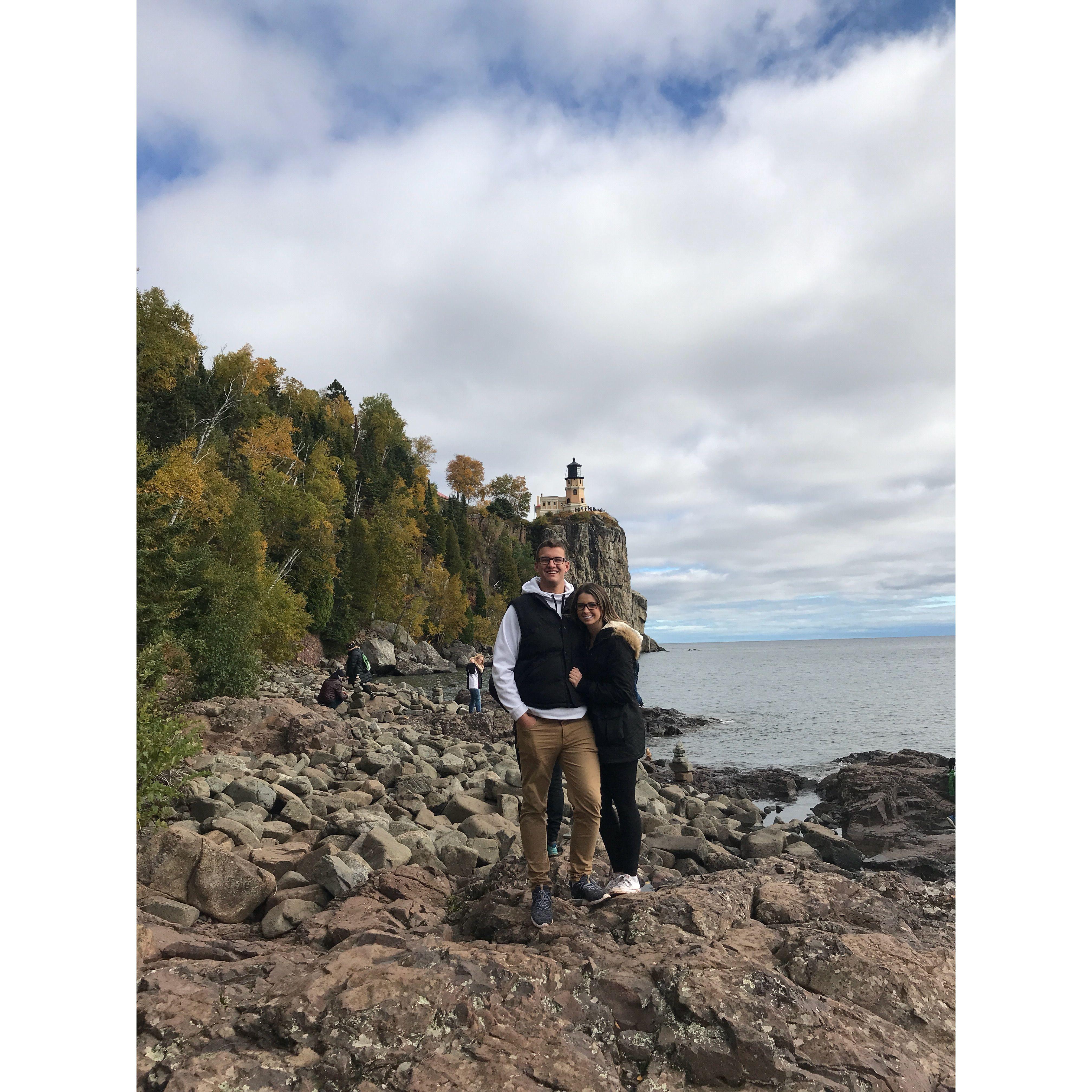 Our first trip together - Duluth / North Shore. Taken at Split Rock Lighthouse. - 2018