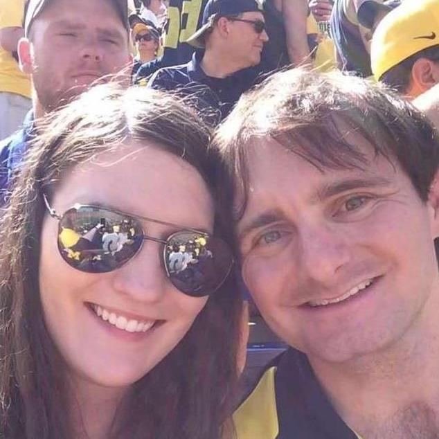 Kimberly's first University of Michigan football game in Ann Arbor, Michigan September 2016