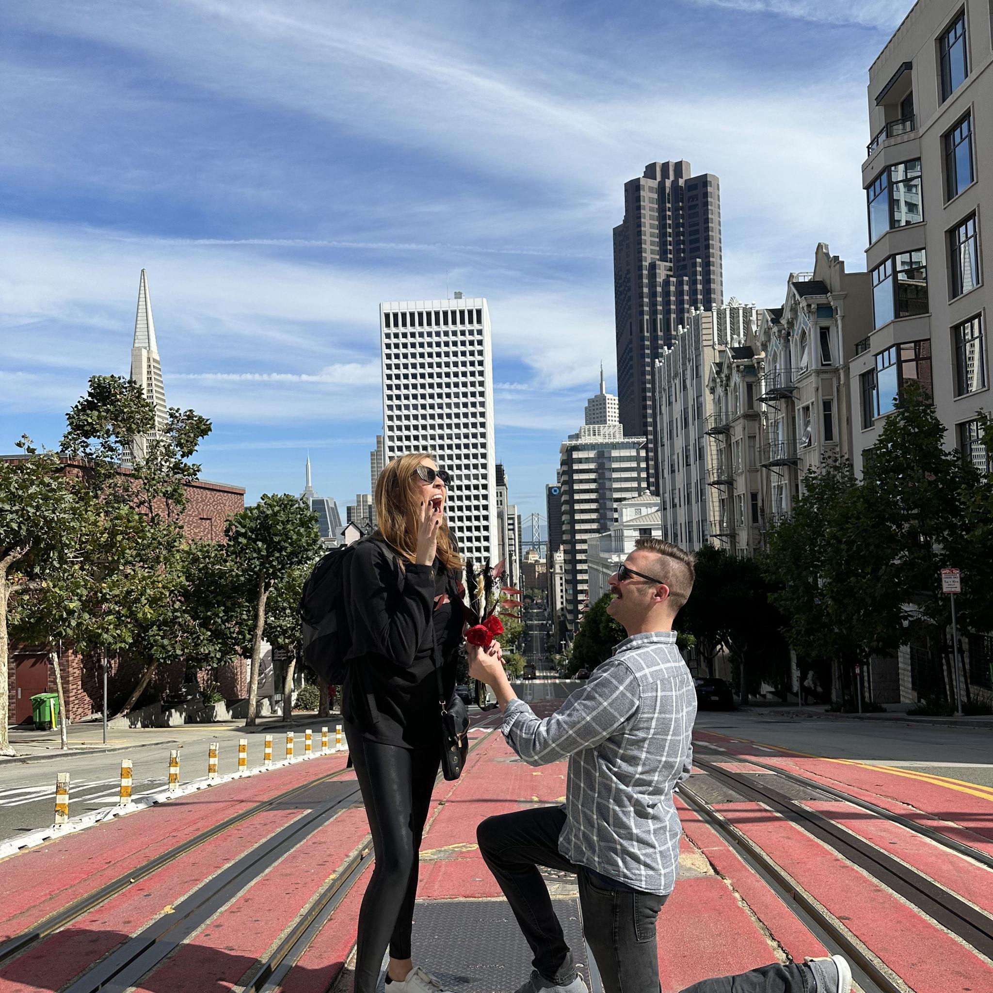 The fake proposal in SF - do not recommend LOL!