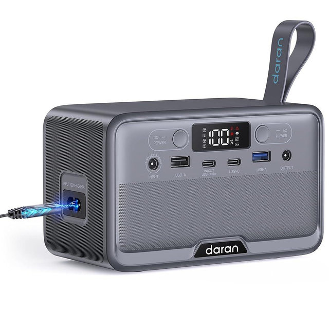 Portable Power Station 28,000mAh LiFePO4 Battery 200W Peak Solar Power Bank,Portable Charger Small Electric Generator with AC Outlets & PD Fast Charging for Home Outdoor Camping Essentials Emergency