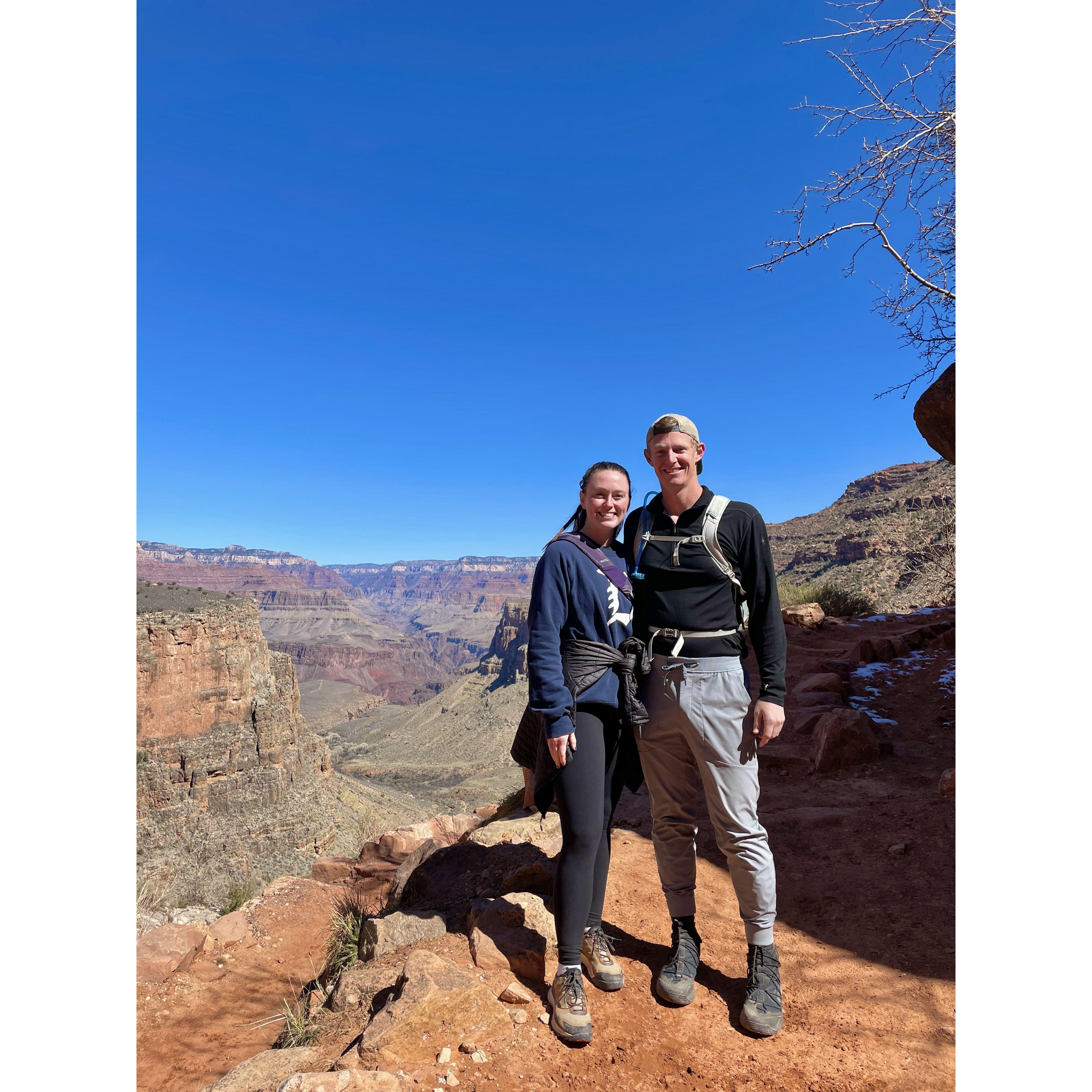Bright Angel trail at the Grand Canyon