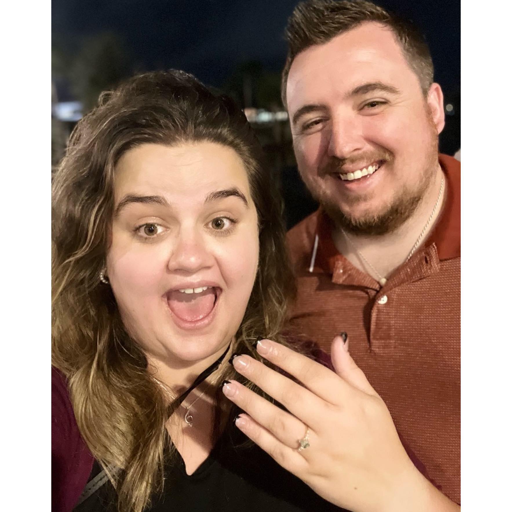 Right after we got engaged