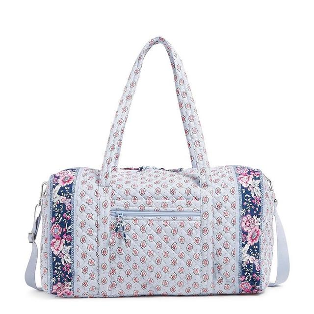 Vera Bradley Cotton Large Travel Duffle Bag, Flamingo Garden