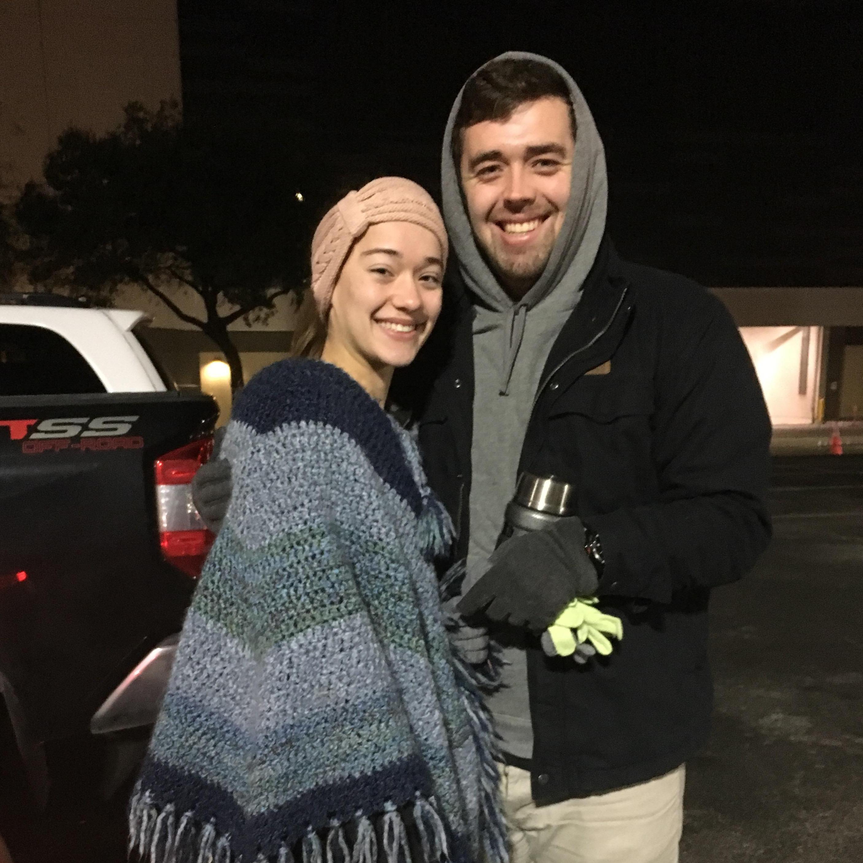 I finished the Houston Marathon! Cody supported me and cheered me on all the way. This was a wonderful memory that was during the first year we dated.