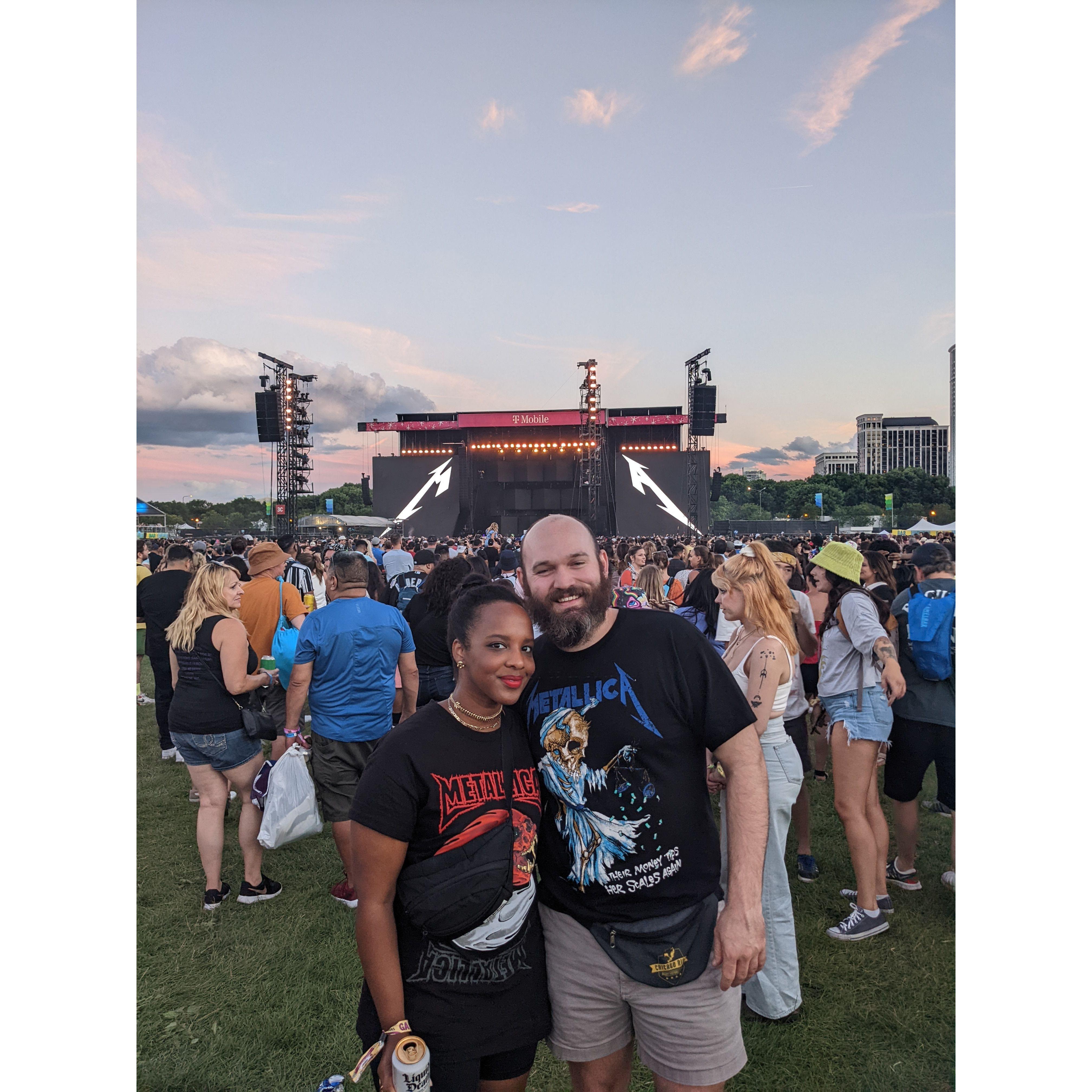 Not sure Fazila ever thought she'd find herself at a Metallica show