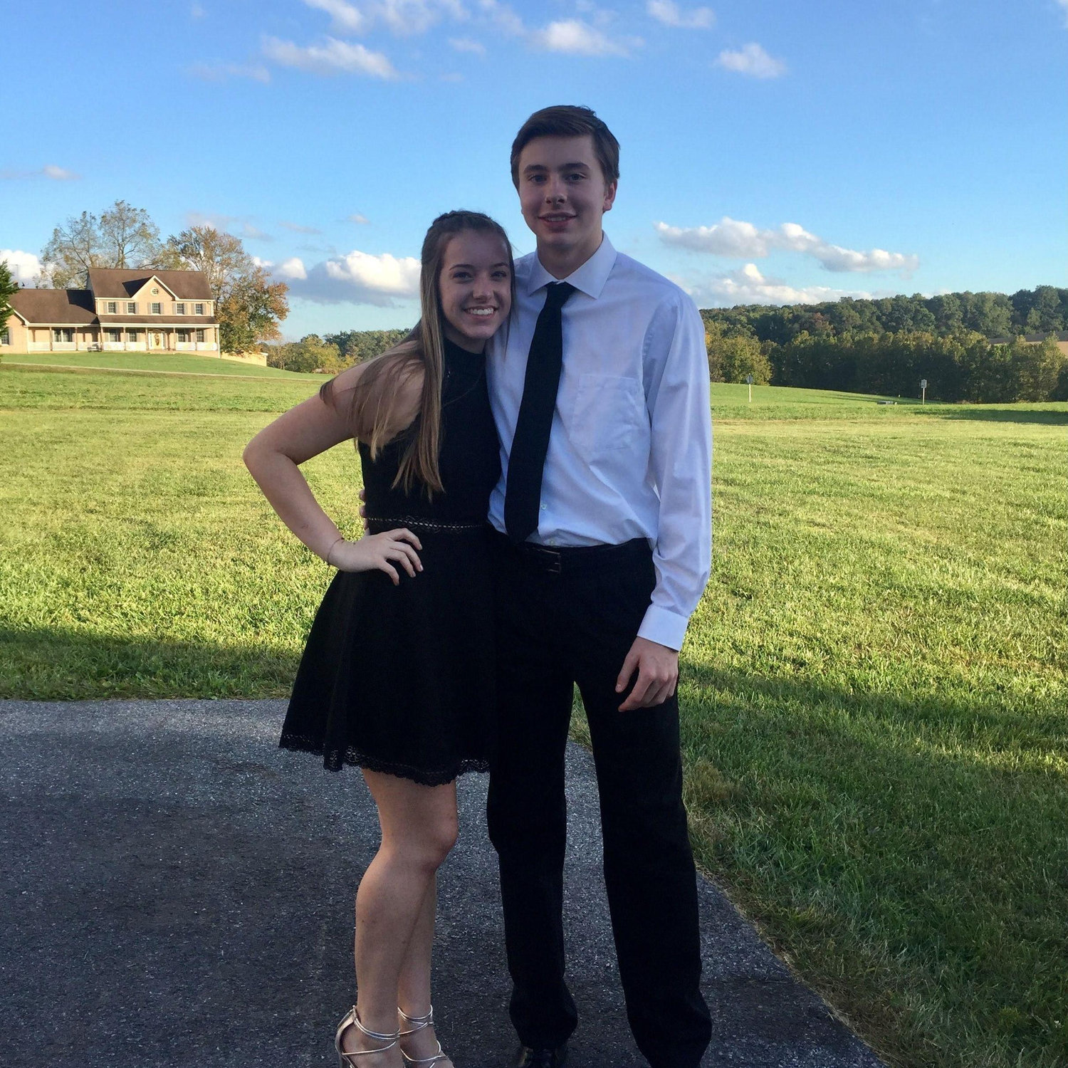 our first photo together — 2017