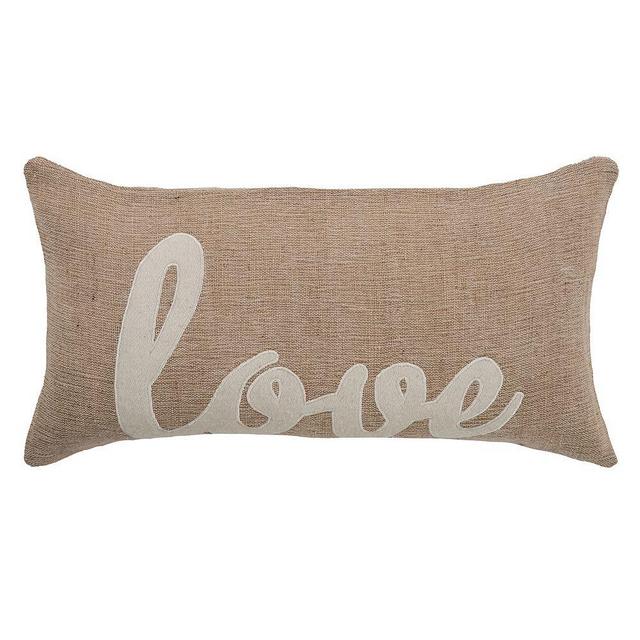 Rizzy Home "Love" Throw Pillow
