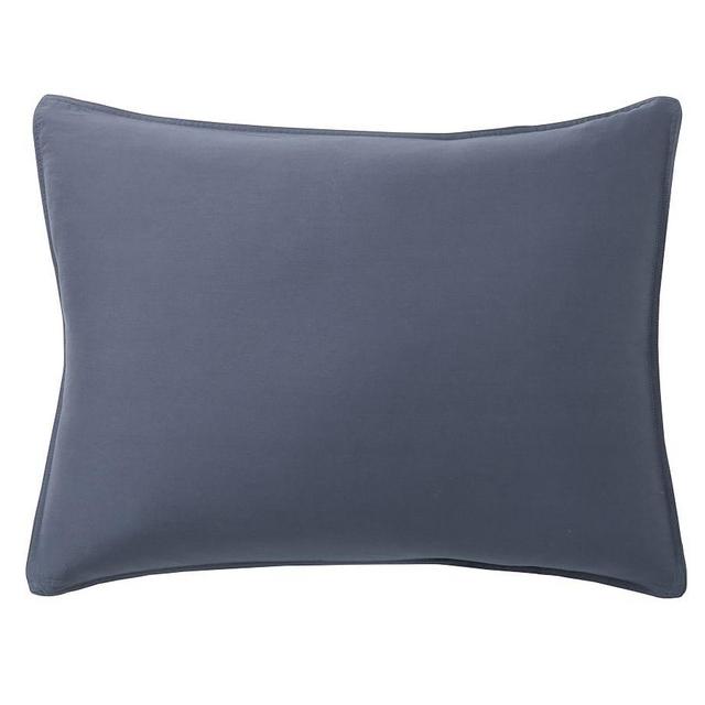 Steel Blue Dream Brushed Organic Cotton Sateen Sham, Standard
