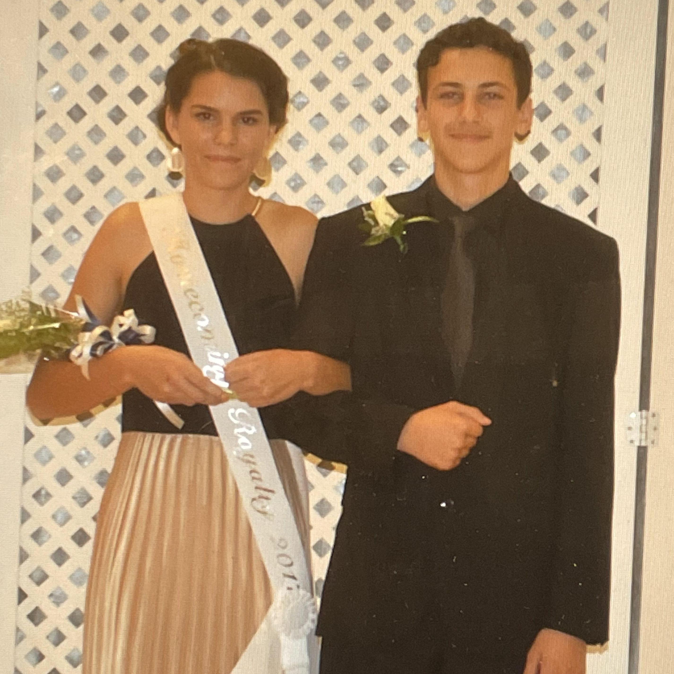 We were nominated to the 9th grade homecoming court together.