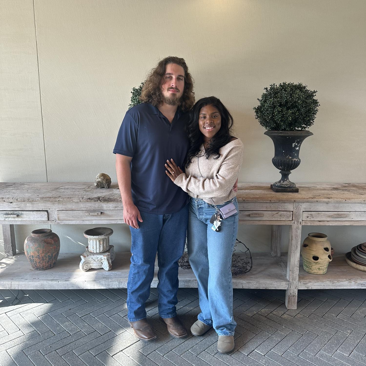 Cheers to dating for 7 years and when we are married it will be 8 years…..we are so old