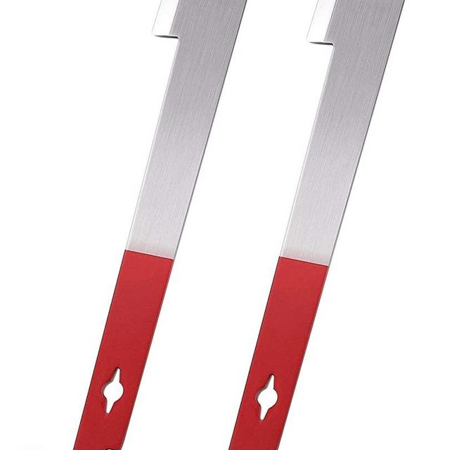 BEEXTM Bee Hive Tool Stainless Steel J Hook Hive Tool Bee Scraper Frame Lifting Equipment Beekeeper Tool Beekeeping Supplies 2PCS