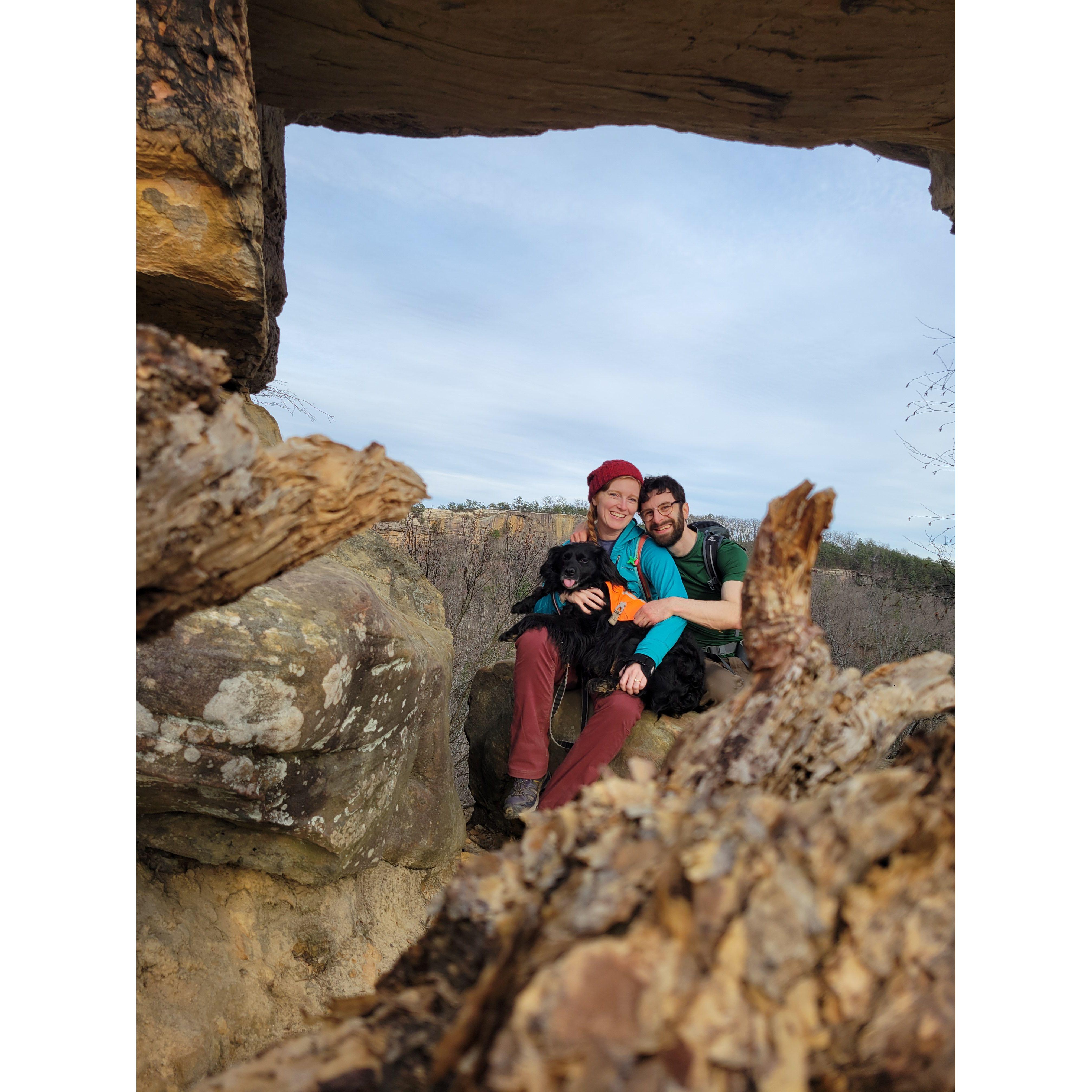 Double Arches in Red River Gorge Geological Area.