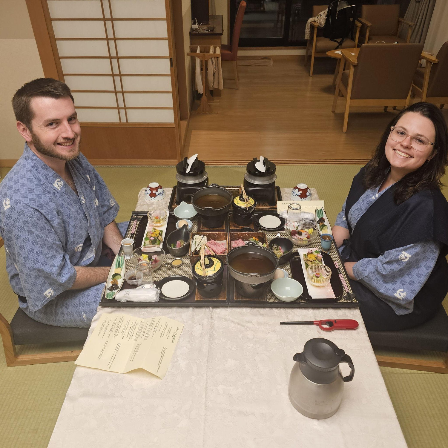 Taken in our ryokan at Lake Kawaguchiko, April 2025