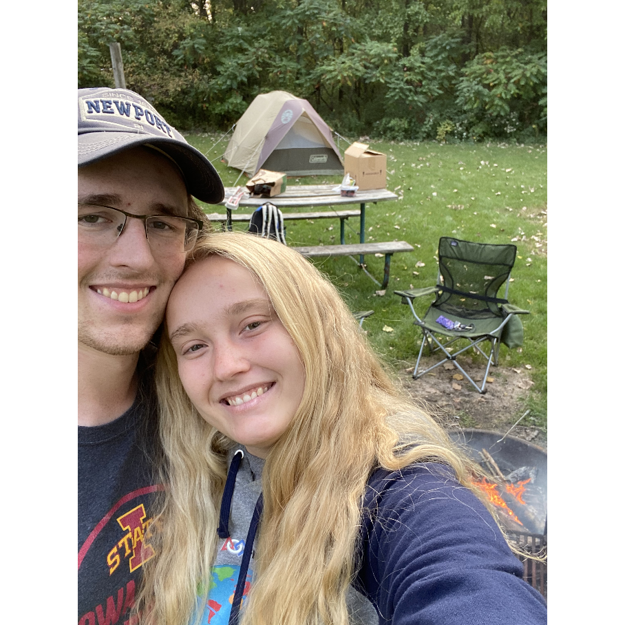 Maia's First camping experience at Brushy Creek!
