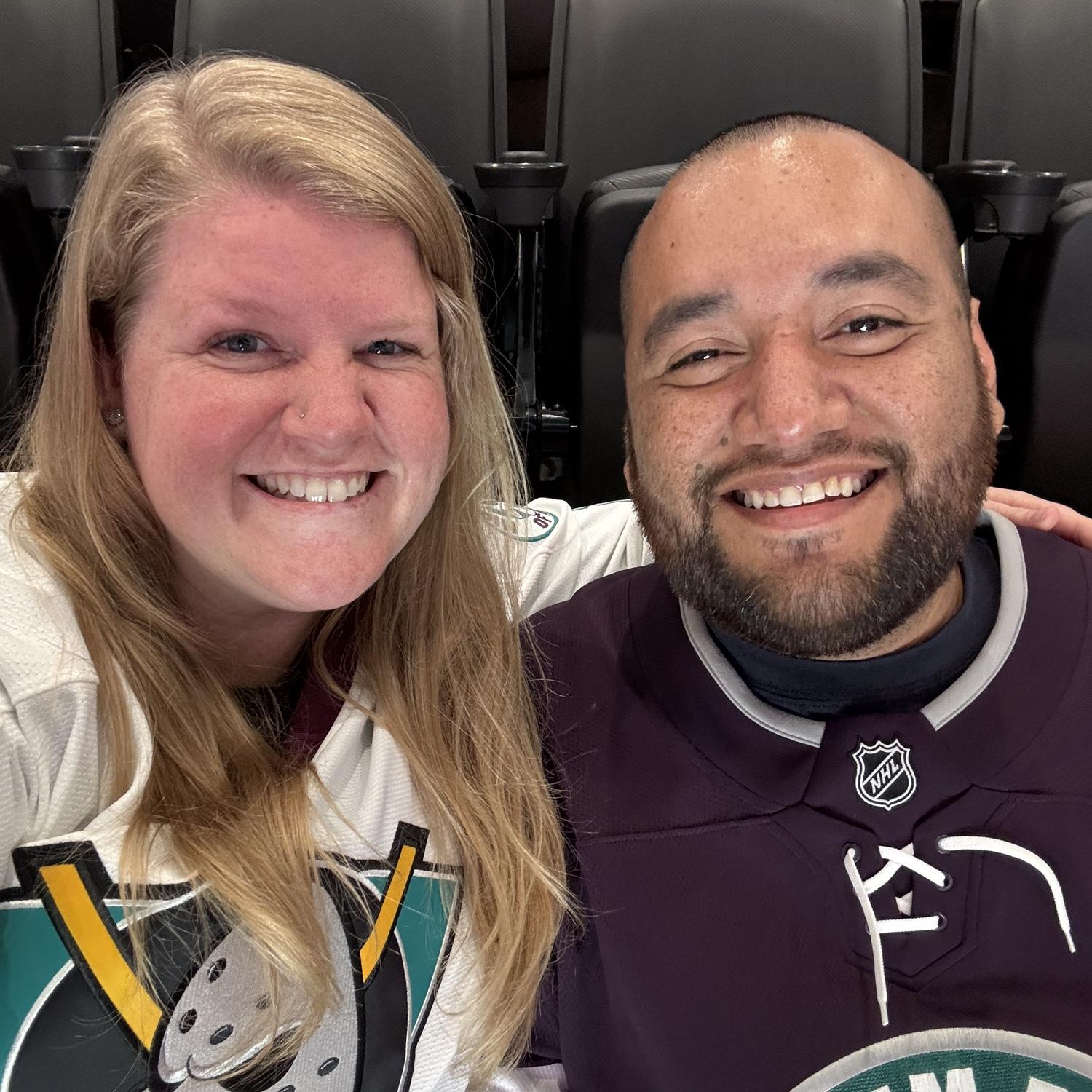 Our first ducks game together!