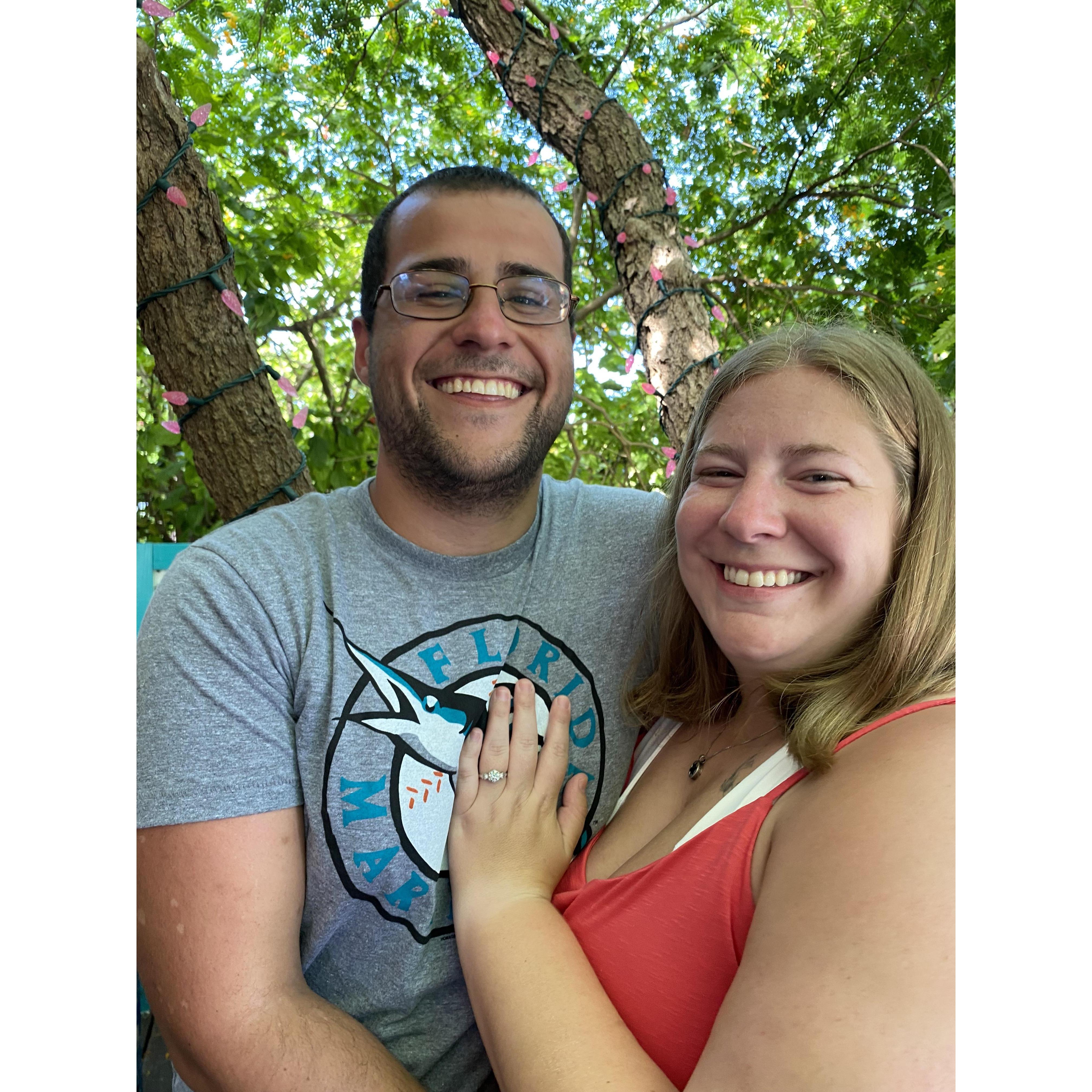The day after our engagement in the Keys 2021
