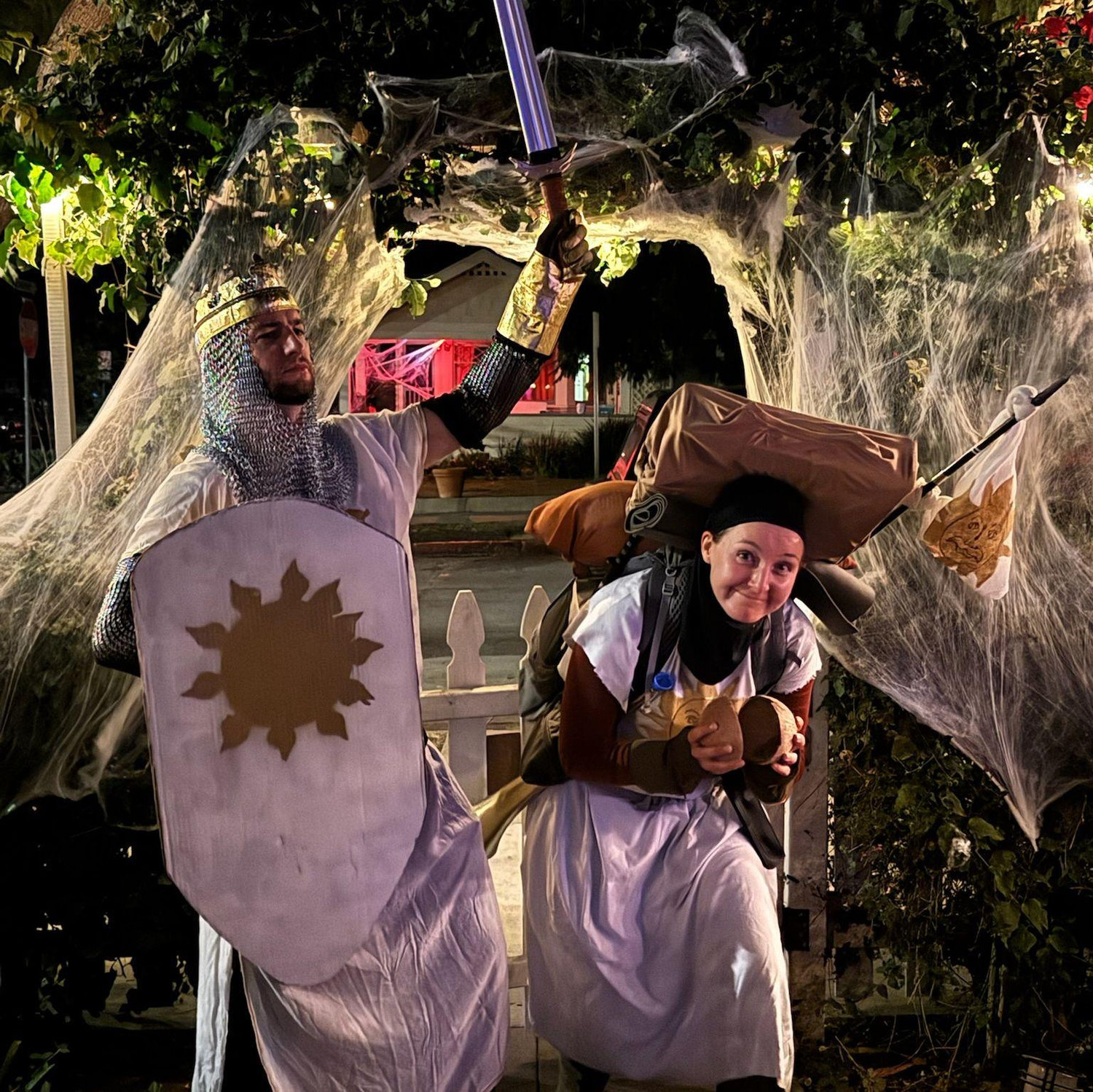 Halloween costumes from the one movie Matt can recite entirely
