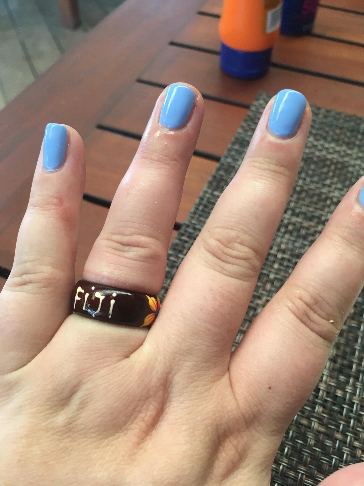 My original engagement ring. It’s made out of coconut !!