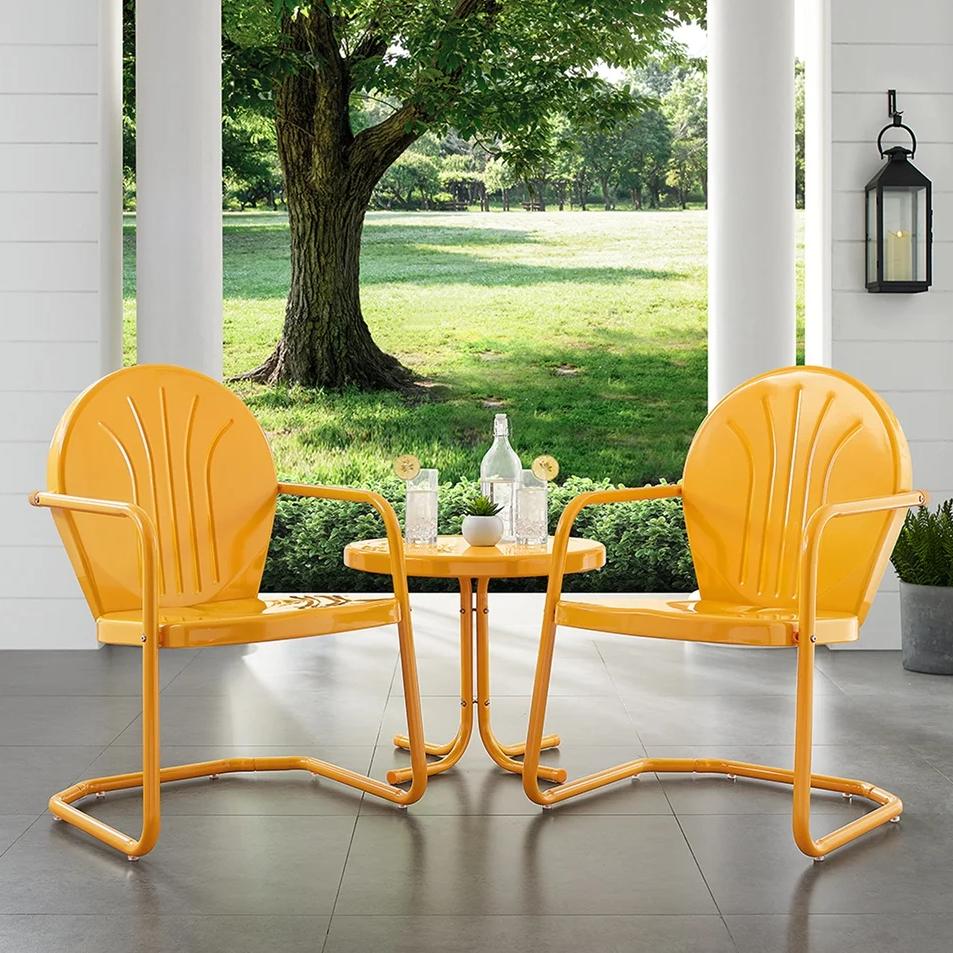 Griffith 3-piece Metal Outdoor Armchair Set