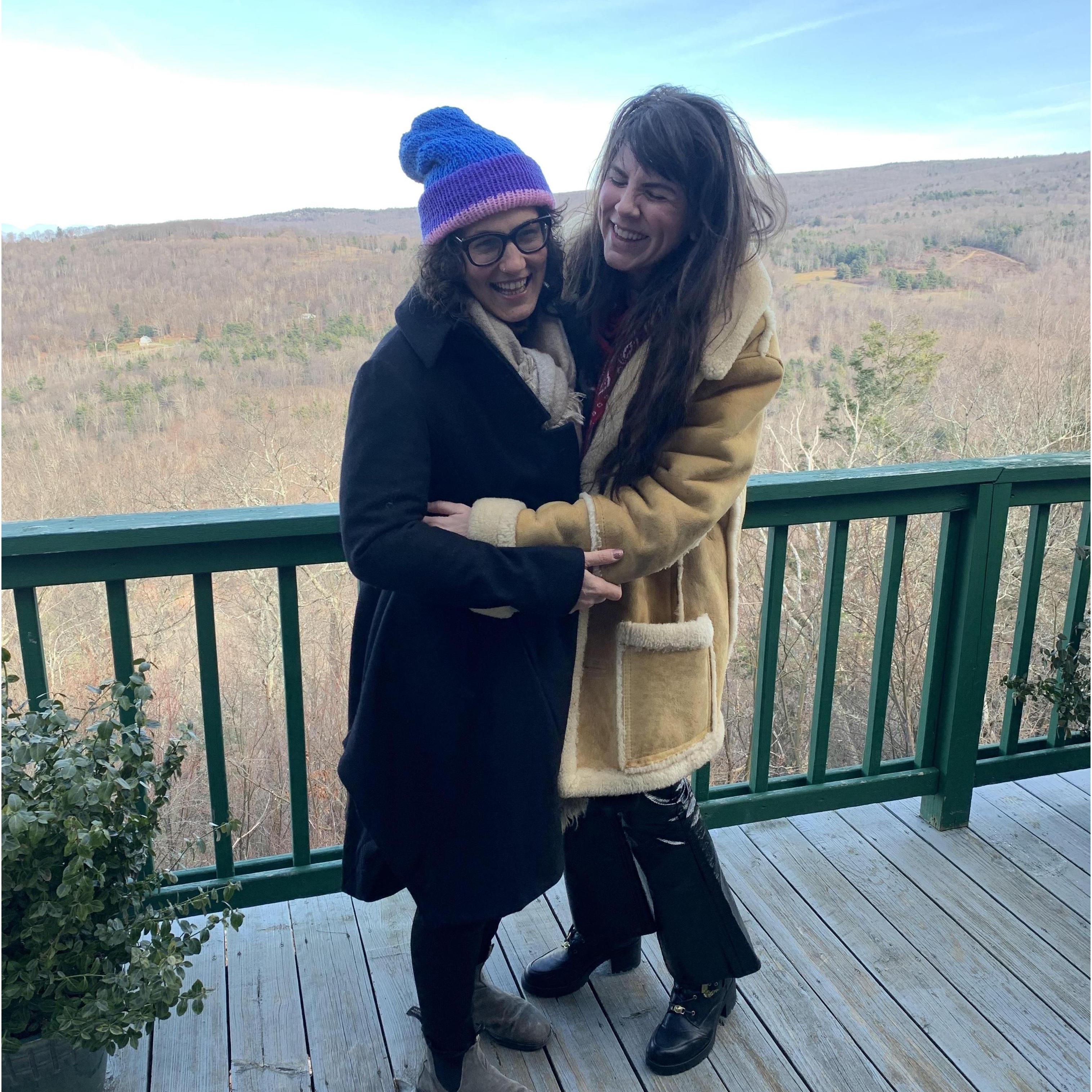 lots of laughs on a girl's weekend with our friends upstate