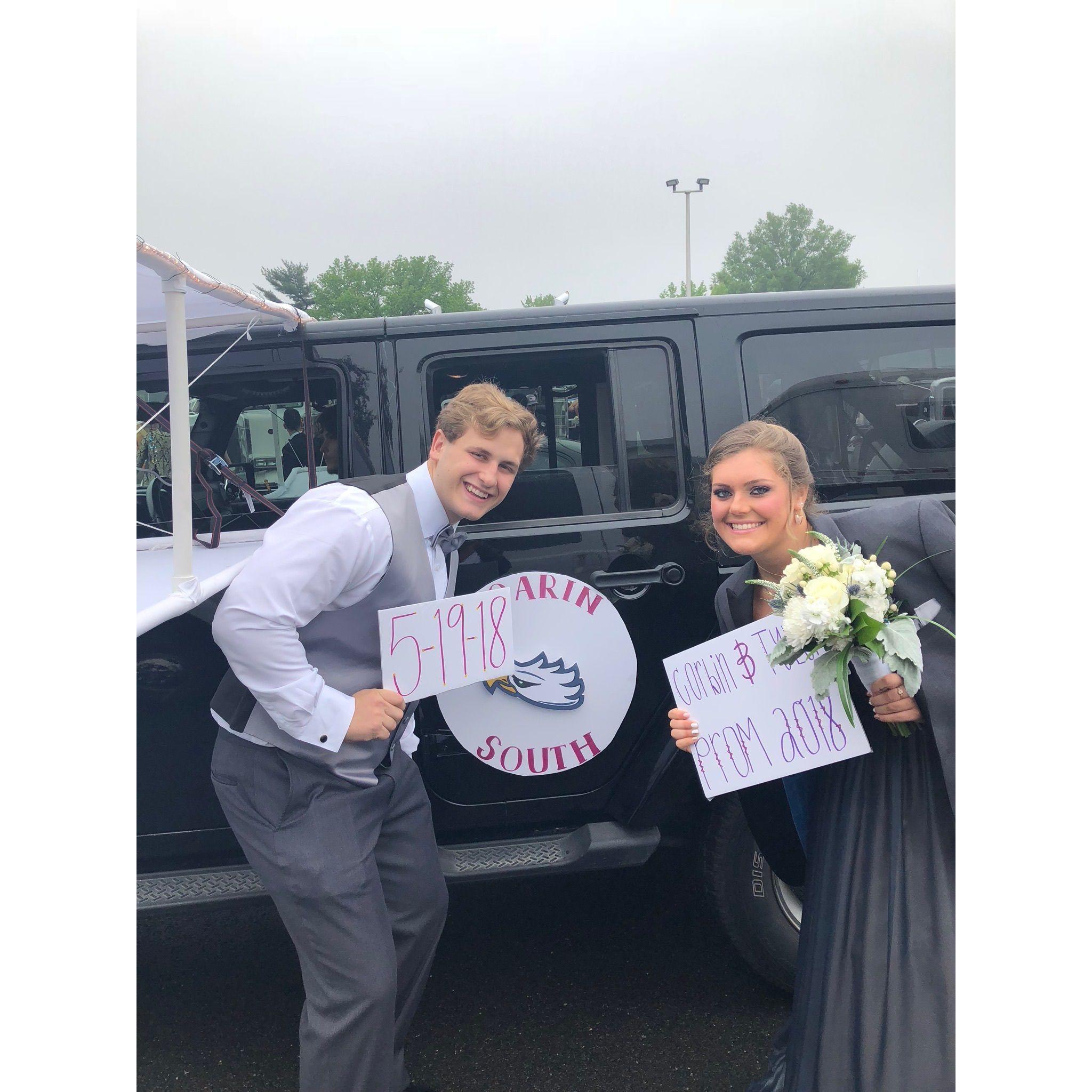 Corbins senior prom - May 2018