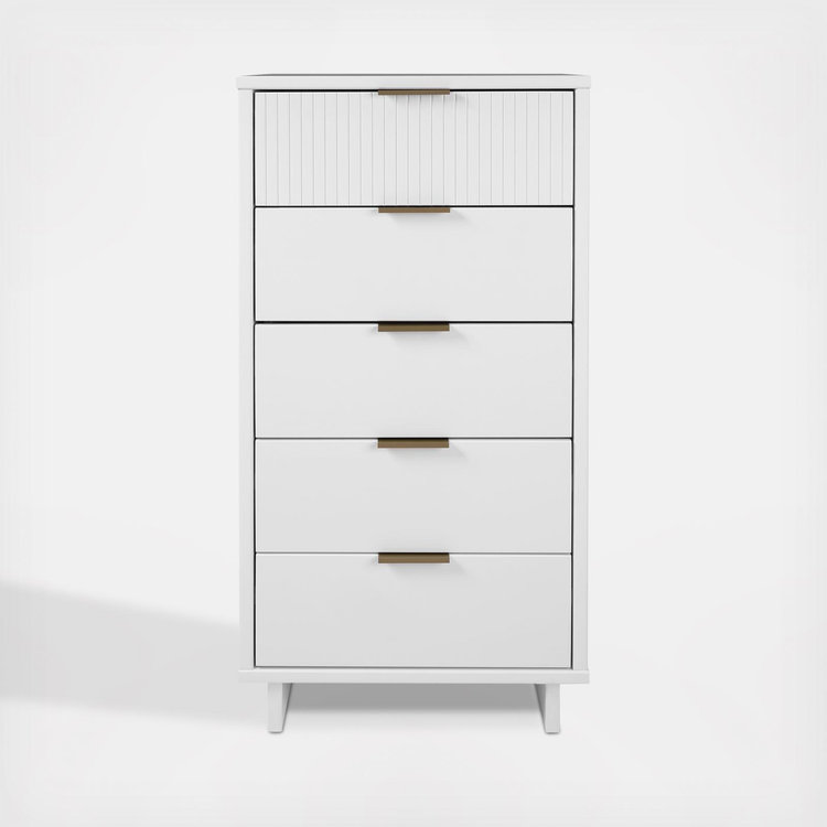 Manhattan Comfort Granville Narrow Dresser, White
