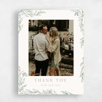 Green Wedding Thank You - Fiora Photo