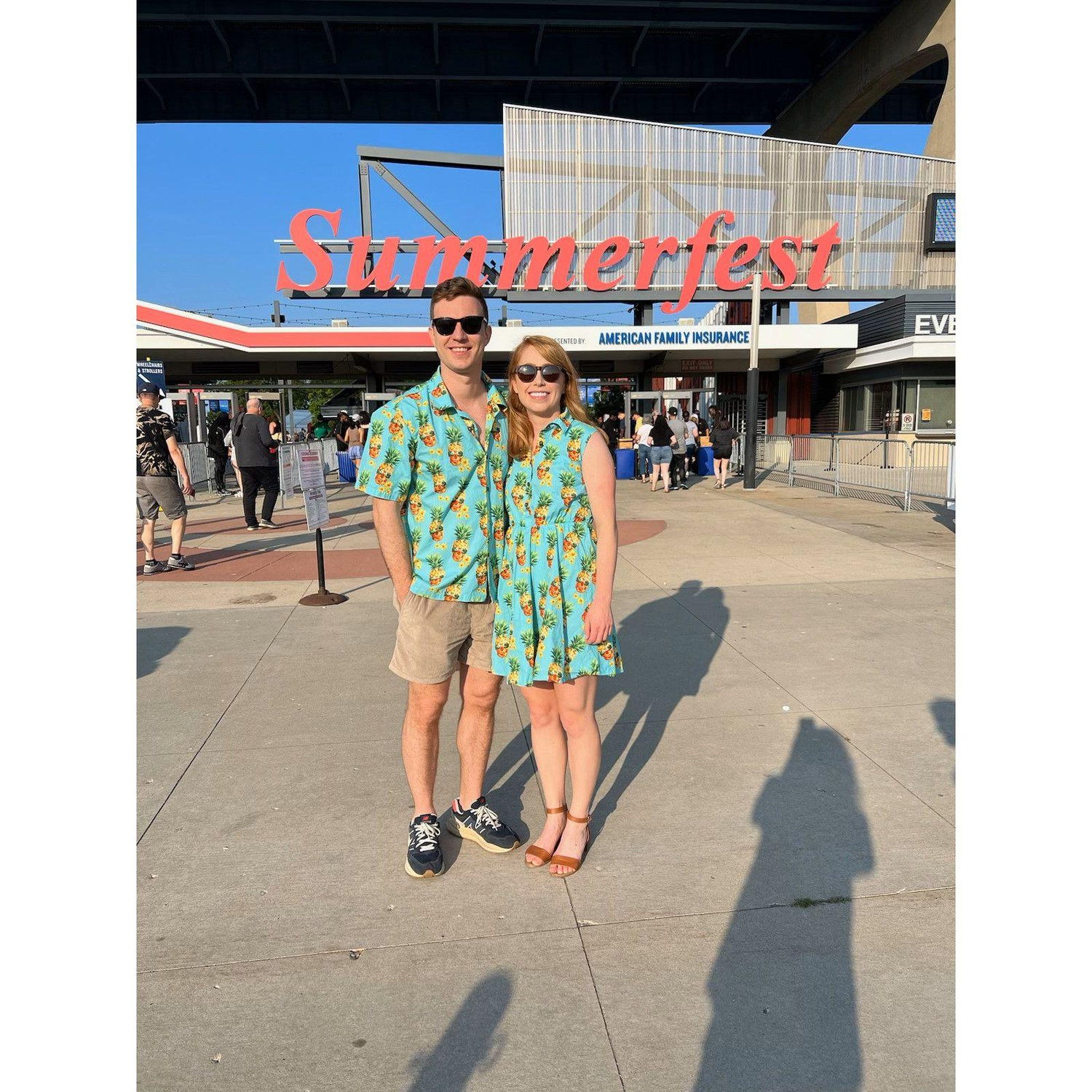June 2023 - Nothing says you are falling in love like agreeing to wear matching outfits with your girlfriend out in public :)