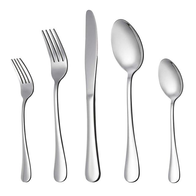 LIANYU 20 Piece Silverware Flatware Cutlery Set, Stainless Steel Utensils Service for 4, Include Knife Fork Spoon, Mirror Polished, Dishwasher Safe