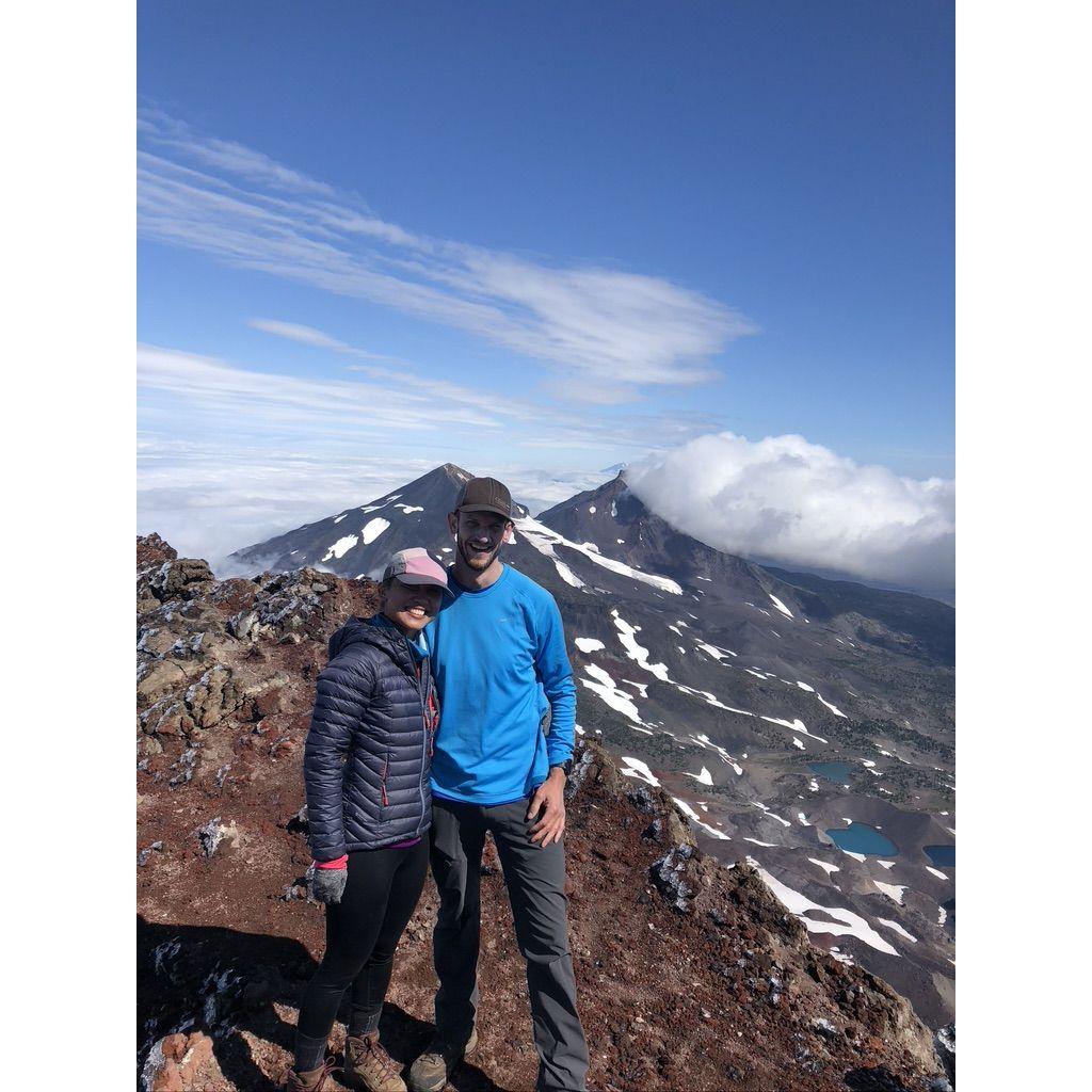 First adventure together! Summiting South Sister near Bend OR